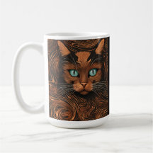 Cute Cat Stylish Animal Cat Latte Coffee Mug