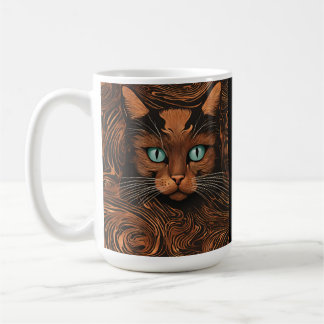 Cute Cat Stylish Animal Cat Latte Coffee Mug