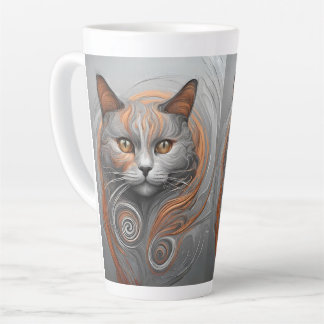 Cute Cat Stylish Animal Cat Latte Coffee Mug