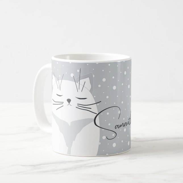Cute cat, symbol of 2023.  coffee mug (Front Left)