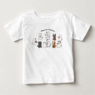 Cute Cat Symphony Band  Baby T-Shirt