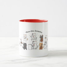 Cute Cat Symphony Band Mug