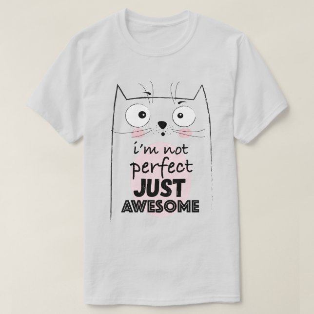 Cute Cat T-Shirt (Design Front)
