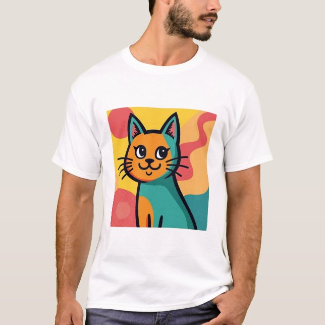 cute cat T-Shirt (Front)