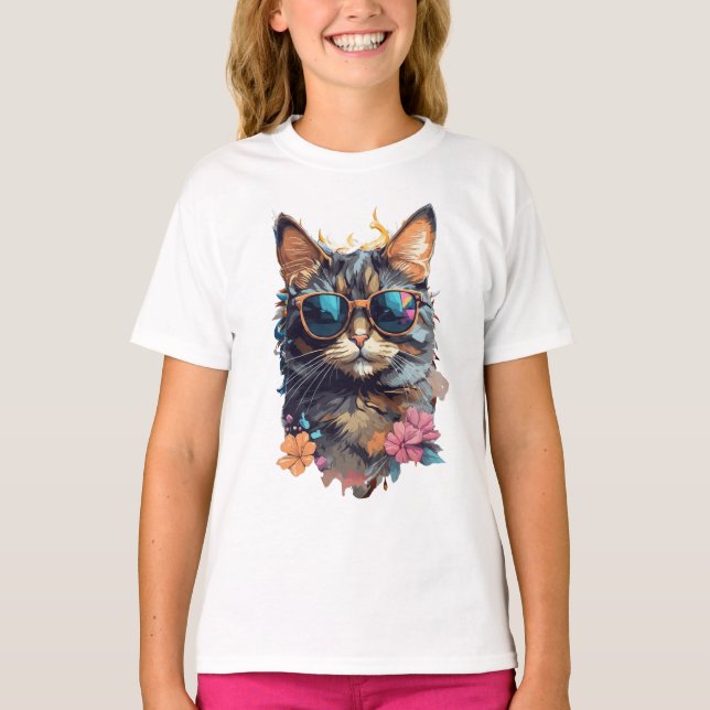 Cute cat T-Shirt (Front)
