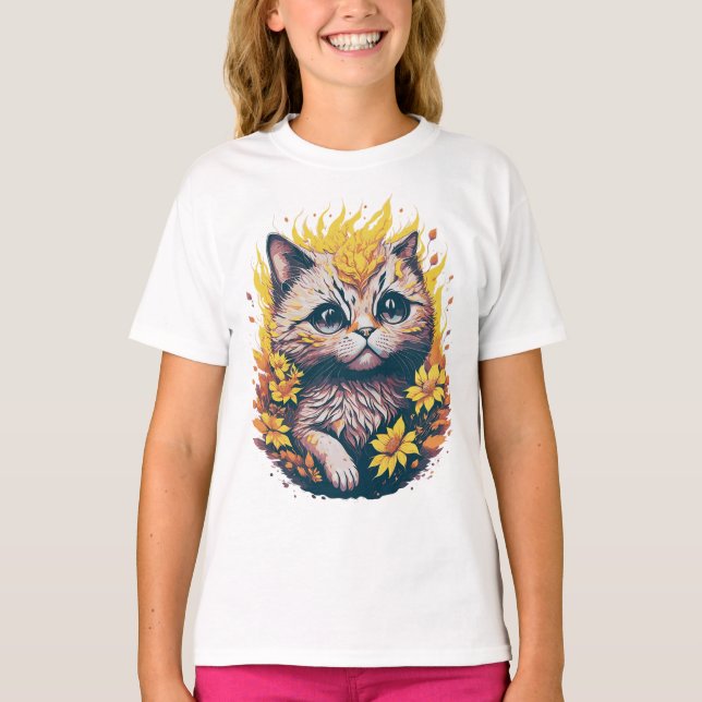 Cute Cat T-Shirt (Front)