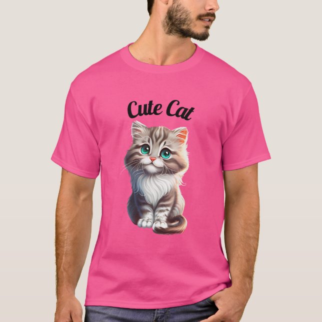 Cute Cat T-Shirt (Front)