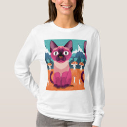 Cute Cat T-Shirt - Feline Fun Design