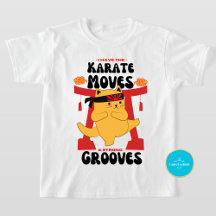 Cute Cat T-Shirt | Karate Moves Funny 