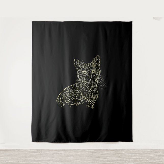 Cute Cat    Tapestry (Front)