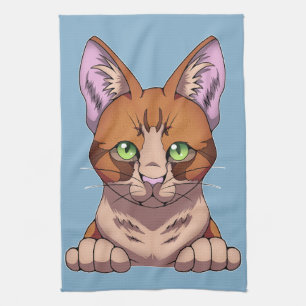 Cute Cat Tea Towel