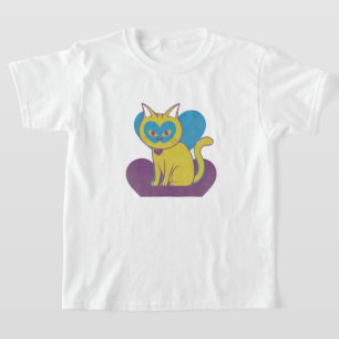 Cute Cat texture IN retro 90 designs T-Shirt