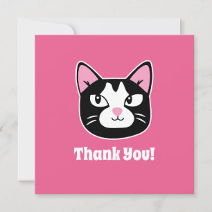 Cute Cat Thank You Card