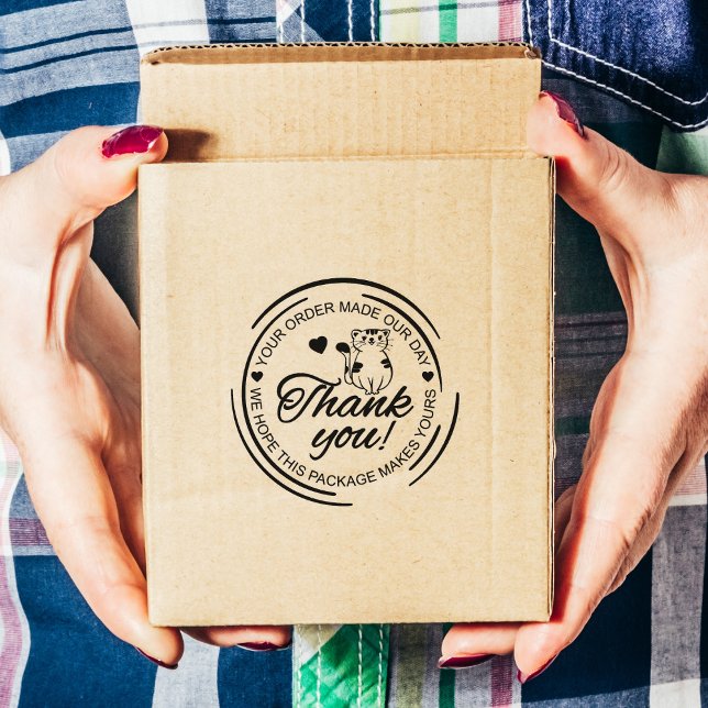Cute Cat Thank You   Rubber Stamp (Creator Uploaded)
