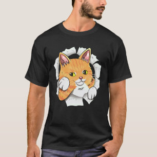Cute Cat Torn Cloth for Cat who Love Kittens T-Shirt