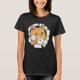Cute Cat Torn Cloth for Cat who Love Kittens T-Shirt