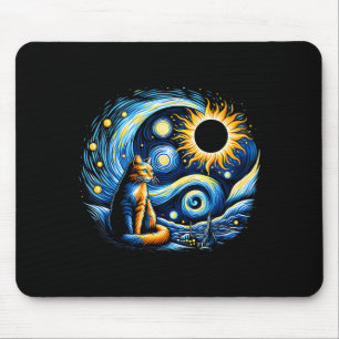 Cute Cat Total Solar Eclipse 4 Mouse Mat
