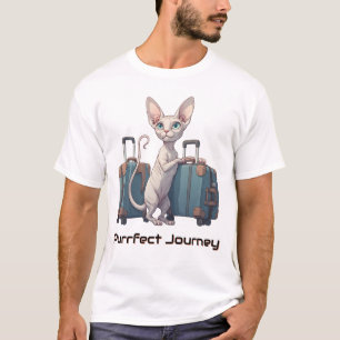 Cute Cat Traveller – Gift for Cat Lovers T-Shirt