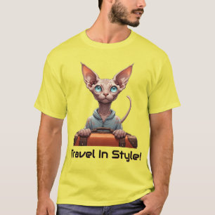 Cute Cat Traveller – Gift for Cat Lovers T-Shirt
