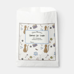 Cute Cat Treats Favour Bag