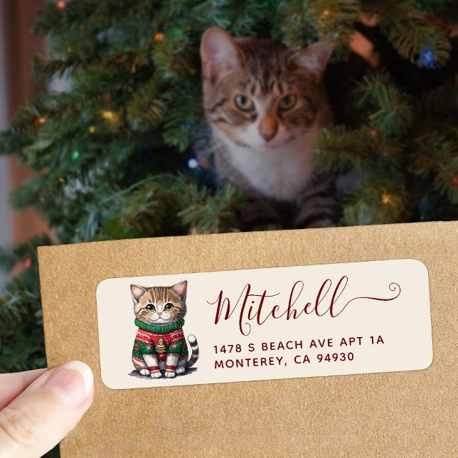 Cute Cat  Ugly Sweater Party Address  (Creator Uploaded)