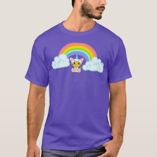 Cute cat unicorn and rainbow Triblend T-Shirt
