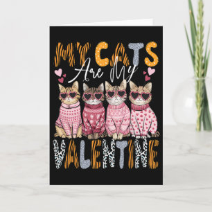 Cute Cat Valentine Shirt My Cat Is My Valentine Ki Card
