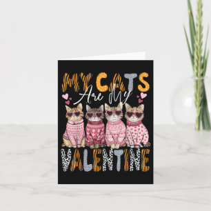 Cute Cat Valentine Shirt My Cat Is My Valentine Ki Card