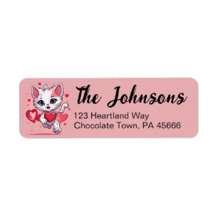 Cute Cat Valentines Day Address