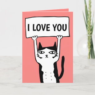 CUTE CAT VALENTINE'S DAY GREETING CARDS