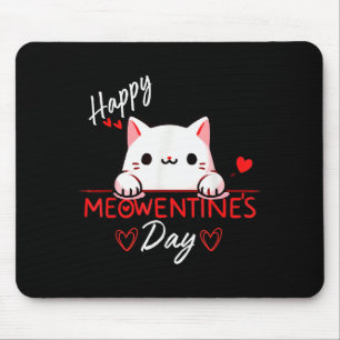 Cute Cat Valentines Day Love For Girls Kitty Quote Mouse Mat
