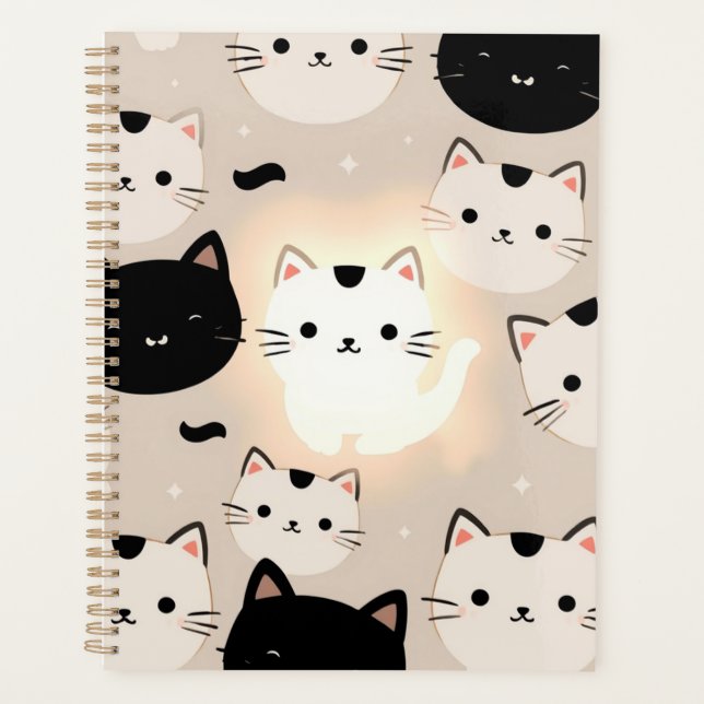 Cute Cat Vibes Planner (Front)
