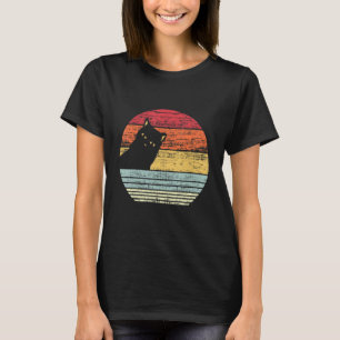 Cute Cat Vintage Retro Cat Mum Cat Lady Cat Cool T-Shirt