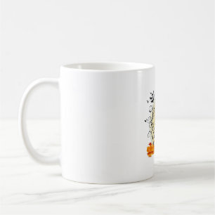 Cute Cat Waiting for Halloween Coffee Mug