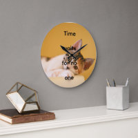 Cute Cat Wall Clock – Time Is Precious Inspiration