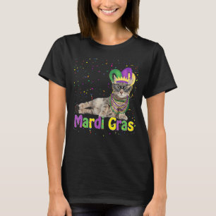 Cute Cat Wearing Carnival Mask Mardi Gras Cat 3 T-Shirt