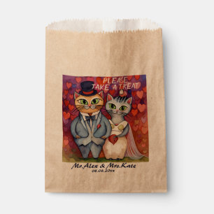 Cute Cat Wedding Favour Bags