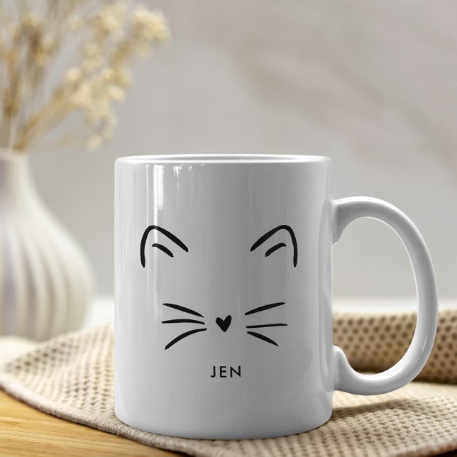 Cute Cat Whiskers Coffee Mug (Creator Uploaded)