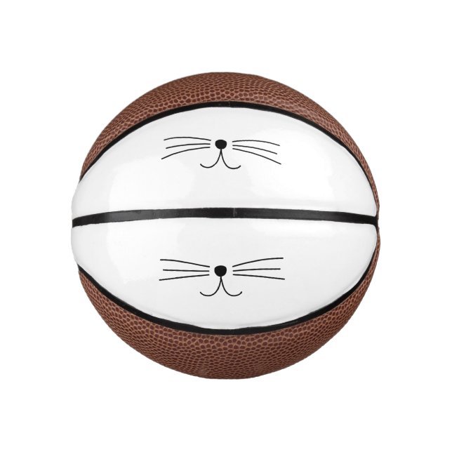 Cute Cat Whiskers Mini Basketball (Front)