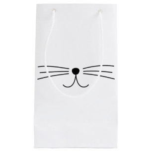 Cute Cat Whiskers Small Gift Bag