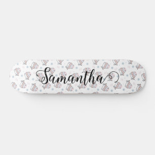 Cute Cat Winter Christmas Pattern Custom Skateboard