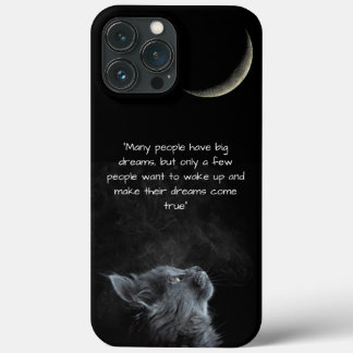 cute cat ,Wisdom crescent iPhone 13 Pro Max Case