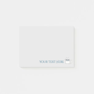 Cute Cat with Prize Fish Post-it Notes