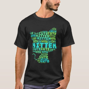 Cute cat word or kitten word cloud T-Shirt