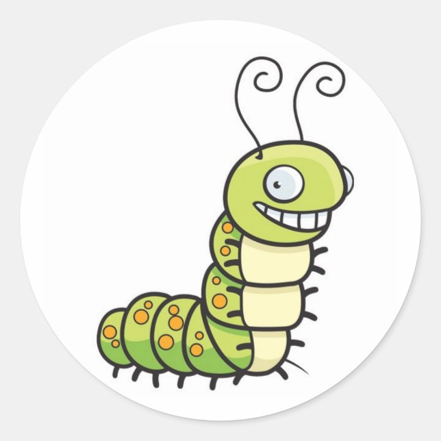 Cute Catepillar Sticker (Front)