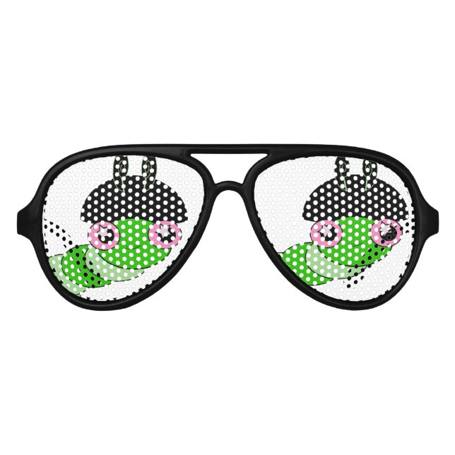 Cute Caterpillar Aviator Sunglasses (Front)