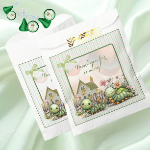 Cute Caterpillar Garden Baby Shower Party Favour Bags