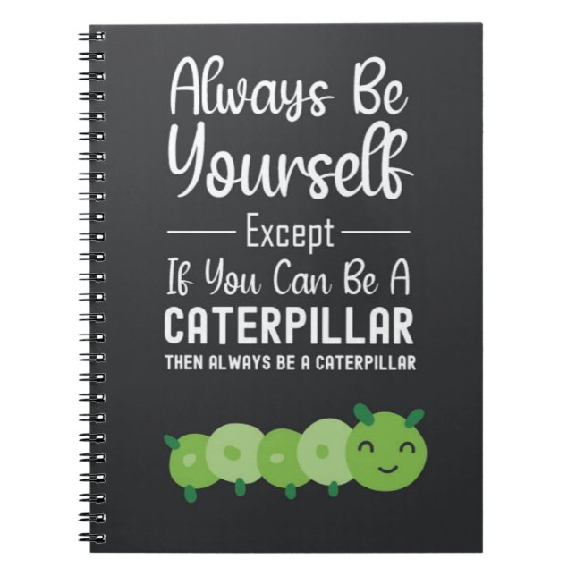 Cute Caterpillar Gifts Children Toddler Funny Notebook (Front)