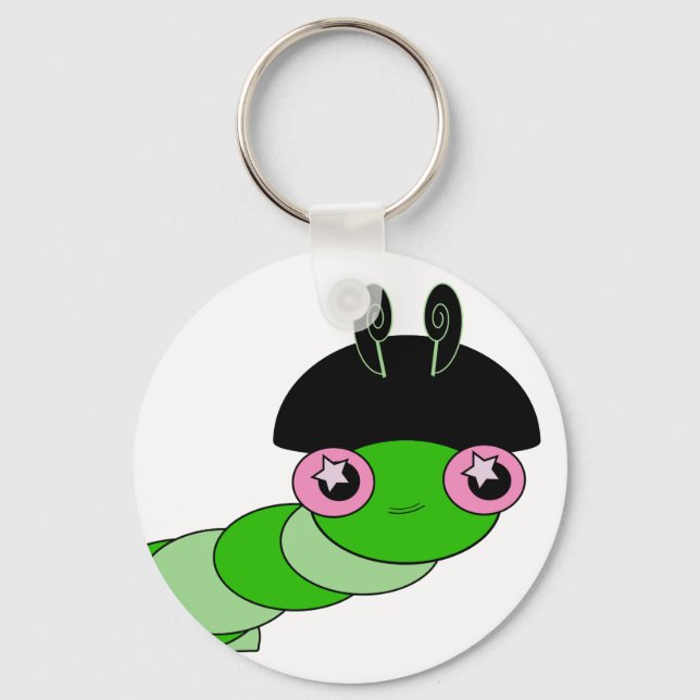 Cute Caterpillar Key Ring (Front)