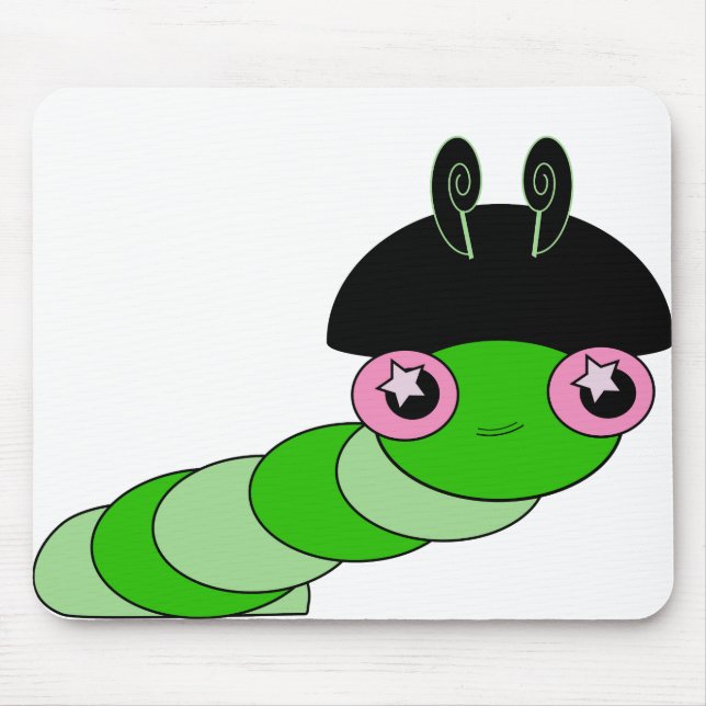Cute Caterpillar Mouse Mat (Front)